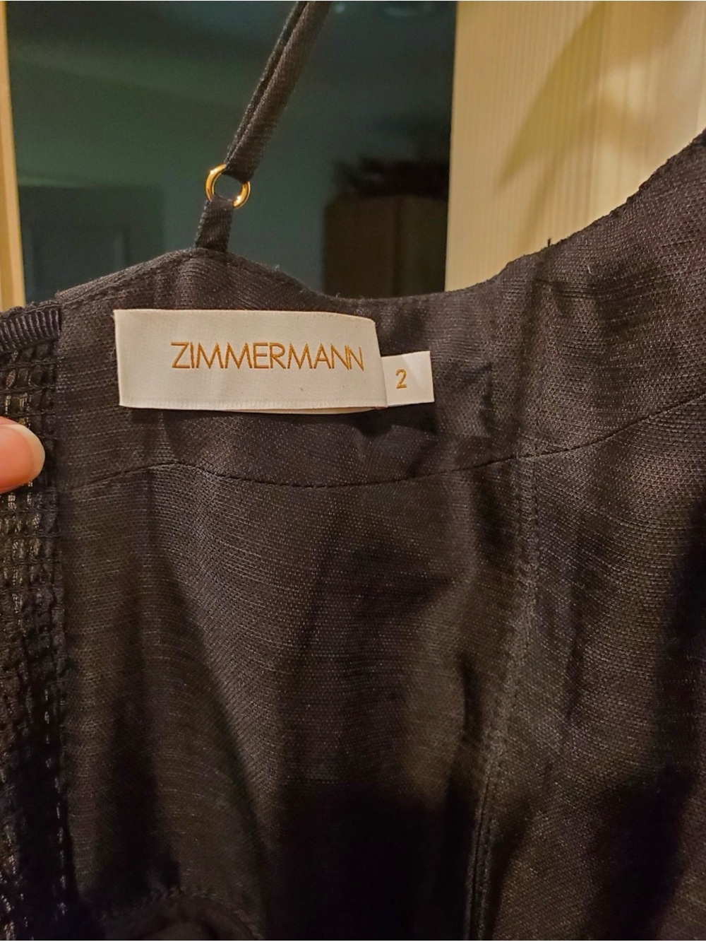 Zimmermann Black 2 Medium Luna Structured Midi Dress - Picture 5 of 6